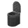 Campingtoilette faltbar 34,5x29x31,5cm Mobil Toilette ABS schwarz 150kg belastbar mit 12 Müllsäcken WC-Rollenhalter Stoffbeutel - Trenntoilette klappbar 34,5x29x7,6cm ohne Chemie