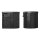 Campingtoilette faltbar 34,5x29x31,5cm Mobil Toilette ABS schwarz 150kg belastbar mit 12 Müllsäcken WC-Rollenhalter Stoffbeutel - Trenntoilette klappbar 34,5x29x7,6cm ohne Chemie