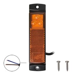 Positionsleuchte 12V 24V LED Begrenzungsleuchten für Anhänger Zubehör – wasserdichtes Standlicht 126x30mm, Umrissleuchten als Ersatzteile für Autoanhänger