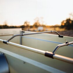 2x Flachplanenbügel für Anhänger – verstellbare Planenbügel für Flachplane 152–220 cm – Metall Bügel 2,5 mm – Anhänger Planenbügel – Stützstange für Anhängerplane