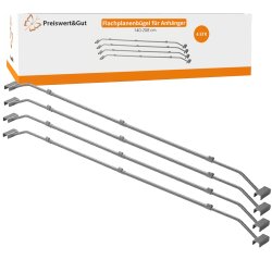 Flachplanenbügel 4er Set verstellbar 152–220...