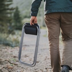 Campinghocker 40x40 cm klappbar und faltbar als leichter tragbarer Sitzhocker belastbar bis 100 kg ideal für Camping Outdoor Garten Freizeit