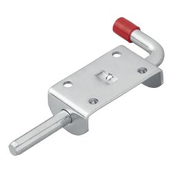 Federverriegelung 2 Stück mit Montageplatte Ø 10 mm Federbolzen aus verzinktem Stahl für Türen und Tore