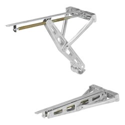 Höhenverstellbare Nivellierstützen 2 Stück für Wohnwagen Wohnmobile & Anhänger 1100 kg mit Trapezgewinde aus verzinktem Stahl