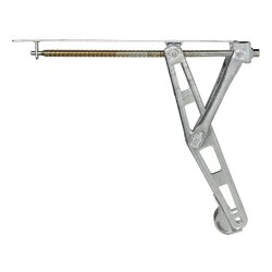 Höhenverstellbare Nivellierstützen 2 Stück für Wohnwagen Wohnmobile & Anhänger 1100 kg mit Trapezgewinde aus verzinktem Stahl