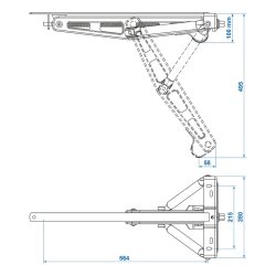 Höhenverstellbare Nivellierstützen 2 Stück für Wohnwagen Wohnmobile & Anhänger 1100 kg mit Trapezgewinde aus verzinktem Stahl