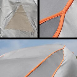 Autoabdeckung Hagelschutz 540x175x120 cm Neopren 5 mm Lackschutz UV beständig Winter Schutzplane mit Gummiband Schnellverschluss Hagelschutzgarage Kategorie II