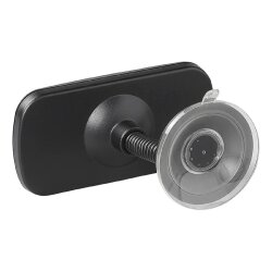 Universeller Zusatzspiegel Auto konvex 11,5x5,5 cm mit Flexarm 4 cm Saugnapf Ø5,5 cm Rückspiegel Erweiterung für Fahrschule Eltern Babyüberwachung 1 Stück