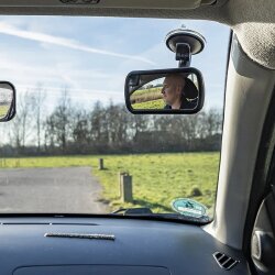 Zusatzspiegel innen 11,5x5,5cm Innenspiegel Universal Auto Saugnapf Baby Spiegel