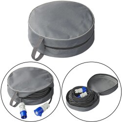 AS Kabeltaschen Organizer für Verlängerungskabel – Kabeltasche klein Ø38cm für CEE-Kabel bis 30m Kabel Tasche mit H12cm AS
