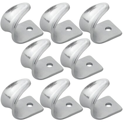 Belle Vous Gancio da uro Piastra con Occhiello Inox 8 con Viti (4pz