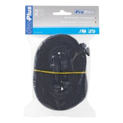 Spannbänder 2 Stück 3m Verlängerung schwarz Gepäckgurt Koffergurt Bandverlängerung für Abdeckplane Wohnwagen robust verstellbar mit Clipper Verschluss 3,5cm breit