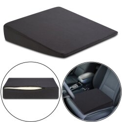 Keilkissen für den Stuhl oder Auto Premium Sitzkeil Kissen 37x37 schwarz