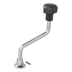 Hebel für Stützrad 48 mm aus Stahl mit Unterplatte 200 mm Kurbel für Bugrad und Deichselrad leichte Montage robustes Ersatzteil für Anhänger stabile Ausführung 370 Gramm