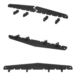 3 x Giebelprofil mit Standfüße Wohnwagen 210x24,5x25,5cm Dachaufsteller