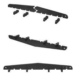 Abstandshalter für Dachschutzplane 3er-Set Dachaufsteller aus EPP-Schaum – ideal für Giebelprofil Wohnwagen. Wetterfest, mit Führungsschienen – 210 x 24,5 x 25,5 cm