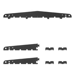 Abstandshalter für Dachschutzplane 3er-Set Dachaufsteller aus EPP-Schaum – ideal für Giebelprofil Wohnwagen. Wetterfest, mit Führungsschienen – 210 x 24,5 x 25,5 cm