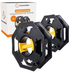2x Kabeltrommel leer bis 25 Meter Set Kabelaufroller mit...