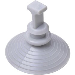 Saugnapf Set 16 Stück Ø 4,4 cm für Thermomatten Frontscheibenabdeckungen geeignet für Wohnmobile Fiat Ducato Peugeot Boxer Citroën PVC grau Rutschverhinderer für Glas Spiegel Fliesen Camping