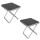 2x Camping Tisch klappbar 3.1 Camping Hocker faltbar 45 cm Sitzhöhe 1,4Kg 100KG