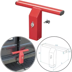 Diebstahlsicherung Stahl 41x25,7x12cm Rot für...