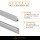 3STK Kederschiene 7-9 mm Alu silber 180 Grad Winkelprofil Kederleiste 100 cm mit Schrauben