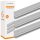 3STK Kederschiene 7-9 mm Alu silber eloxiert 90 Grad Kederleiste 100 x 2,7cm mit Schrauben