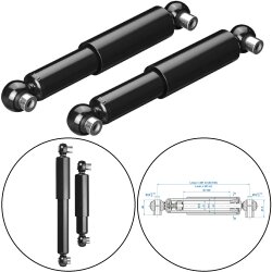 2x Stossdämpfer Radstoßdämpfer...