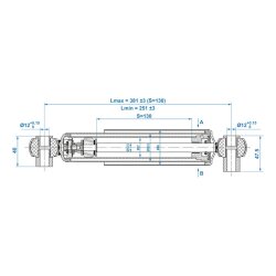 Stoßdämpfer 1300–1800 kg schwarz 2 Stück – Anhänger und Wohnwagen Stoßdämpfer Set – CC 250–380 – Robuste Dämpfer für stabile Fahrt und längere Lebensdauer – passend für Trailer und Nutzfahrzeuge