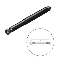 Stoßdämpfer 1500–3000 kg CC=350–580 - Stossdämpfer schwarz für Achsstoßdämpfer und Anhänger als Federung zum Nachrüsten