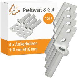 Anschweißbolzen Set 4 Stück –...