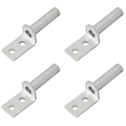 Anschweißbolzen Set 4 Stück – Schweißbolzen Ø 16 mm 110 mm – Bolzen für Bordwand & Anhänger