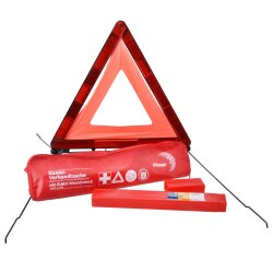 Erste Hilfe Set Auto 44-teilig – STVZO Notfalltasche mit Warndreieck & Masken – KFZ Sicherheitsset