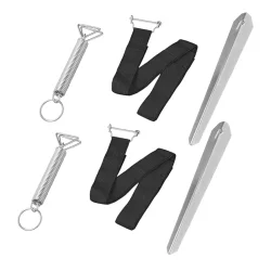 Sturmsicherungs-Set 2 × 3,5 m – Abspannbänder für Vorzelt & Markise – Camping Sturmbänder wetterfest & langlebig