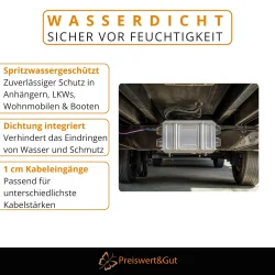 Verbindungsdose 8-polig für Anhängerverkabelung von Fahrzeugen Wasserdicht