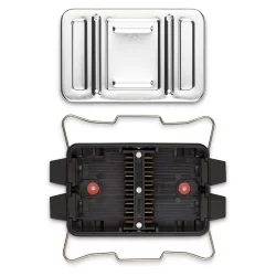Verteilerdose 8x4 polig für Fahrzeug Elektrik im Außenbereich Verbindungsdose aus PA Polyamid mit Aluminium Abdeckplatte, spritzwassergeschützt, Maße 17,1 x 9,3 x 3,3 cm, Montage am Fahrzeug