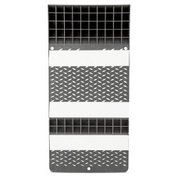 2x Garagen Einparkhilfe er – Radstopper für die Garage, Bremsschwelle mit Klebestreifen oder Bohren, seitliche Einfahrhilfe 52 x 25 cm, Parkmatte für sicheres Einparken