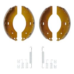 Anhänger Bremsbacken Set 230x40 mm – inkl. 8x Bremsbacken, 4x Zugfedern, 8x Druckfedern & Haltebleche – kompatibel mit Knott Bremsbeläge und Knottbremse Bremsbackensatz