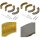 2x Bremsbacken Anhänger Bremsbeläge 230x40 kompatibel für BPW 2304-7