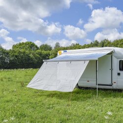 Senkrechtmarkise 9 mm Keder – Seitenwand 380 × 200 cm für Markisen – UV-beständiger Sicht- & Wetterschutz für Wohnmobil und Camping