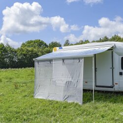 Senkrechtmarkise 9 mm Keder – Seitenwand 380 × 200 cm für Markisen – UV-beständiger Sicht- & Wetterschutz für Wohnmobil und Camping