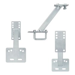 Reserveradhalterung 4/5-Loch-Felgen 8-16-Zoll-Reifen Reserveradhalter Anhänger verzinkt Wohnmobil mit Befestigungsmaterial passend für alle Anhängerdeichseln