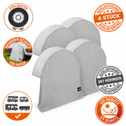 4x Radabdeckung Wohnwagen 15 bis 16 Zoll XL –...
