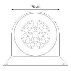 Radabdeckung Wohnwagen 15 bis 16 Zoll XL – 4 Stück Reifenabdeckung Wohnmobil / Radschutzhülle Inklusive Metall-Zeltheringe – UV-beständiger, wetterfester Reifenschutz – robust & langlebig