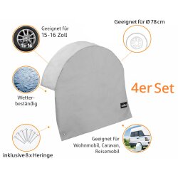 Radabdeckung Wohnwagen 15 bis 16 Zoll XL – 4...