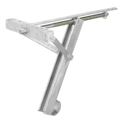 Höhenverstellbare Nivellierstützen 2 Stück für Wohnwagen & Anhänger 450 kg mit Trapezgewinde aus verzinktem Stahl