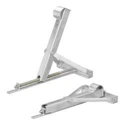 Höhenverstellbare Nivellierstützen 2 Stück für Wohnwagen & Anhänger 450 kg mit Trapezgewinde aus verzinktem Stahl