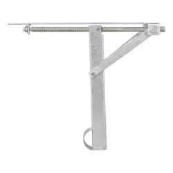 Höhenverstellbare Nivellierstützen 2 Stück für Wohnwagen & Anhänger 450 kg mit Trapezgewinde aus verzinktem Stahl