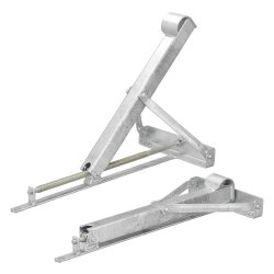 Nivellierstütze Wohnwagen Anhänger 2 Stück 450 kg höhenverstellbar aus verzinktem Stahl mit Trapezgewinde 663 x 278 mm