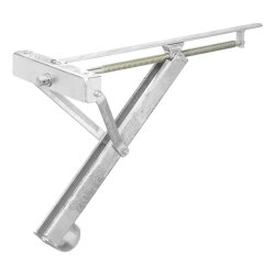 Nivellierstütze Wohnwagen Anhänger 2 Stück 450 kg höhenverstellbar aus verzinktem Stahl mit Trapezgewinde 663 x 278 mm